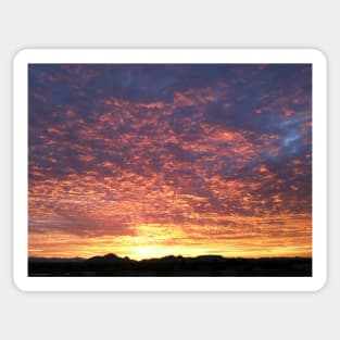 Fiery sunset sky Sticker